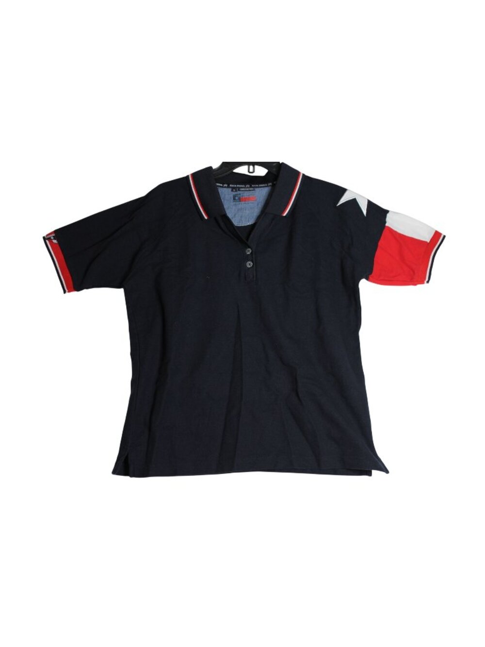 Vintage Rockmount Texas Original Flag Knit Polo Women's Large
